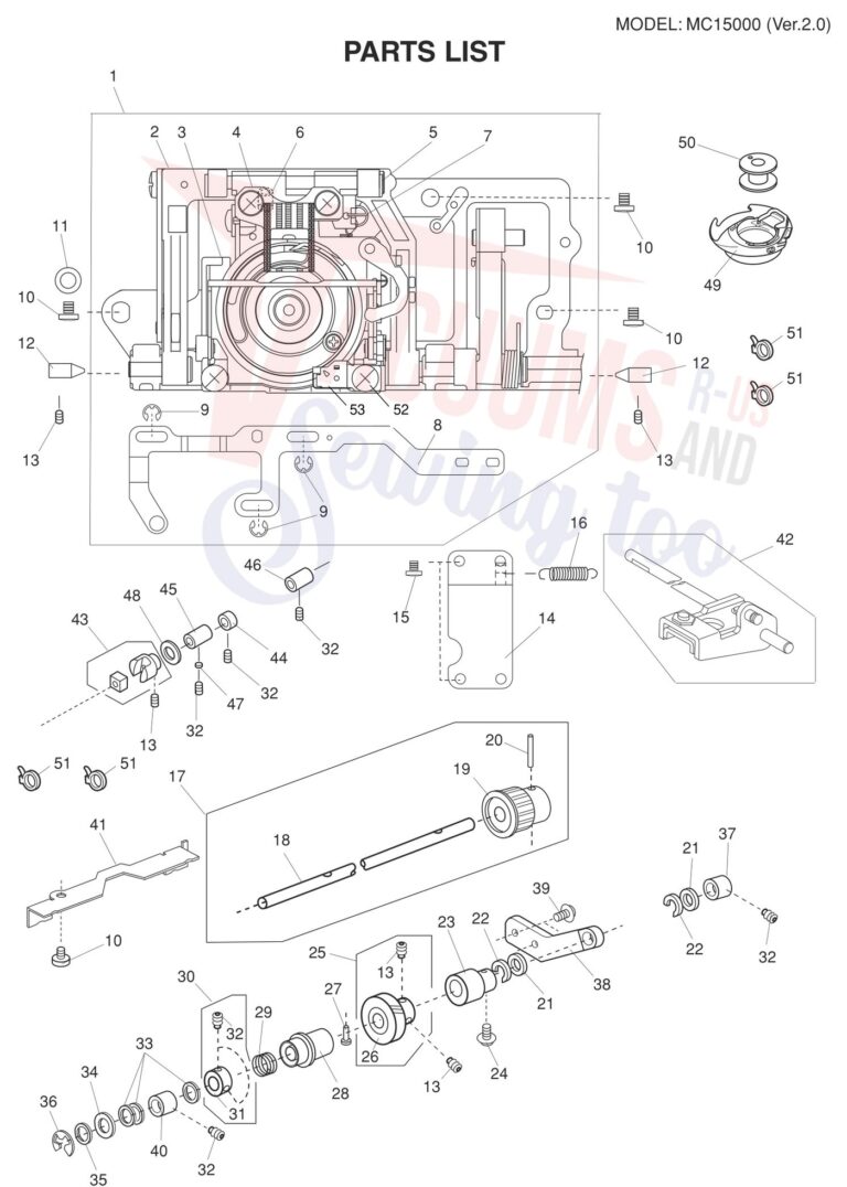 Janome 15000 V2 schematic page 2 preview