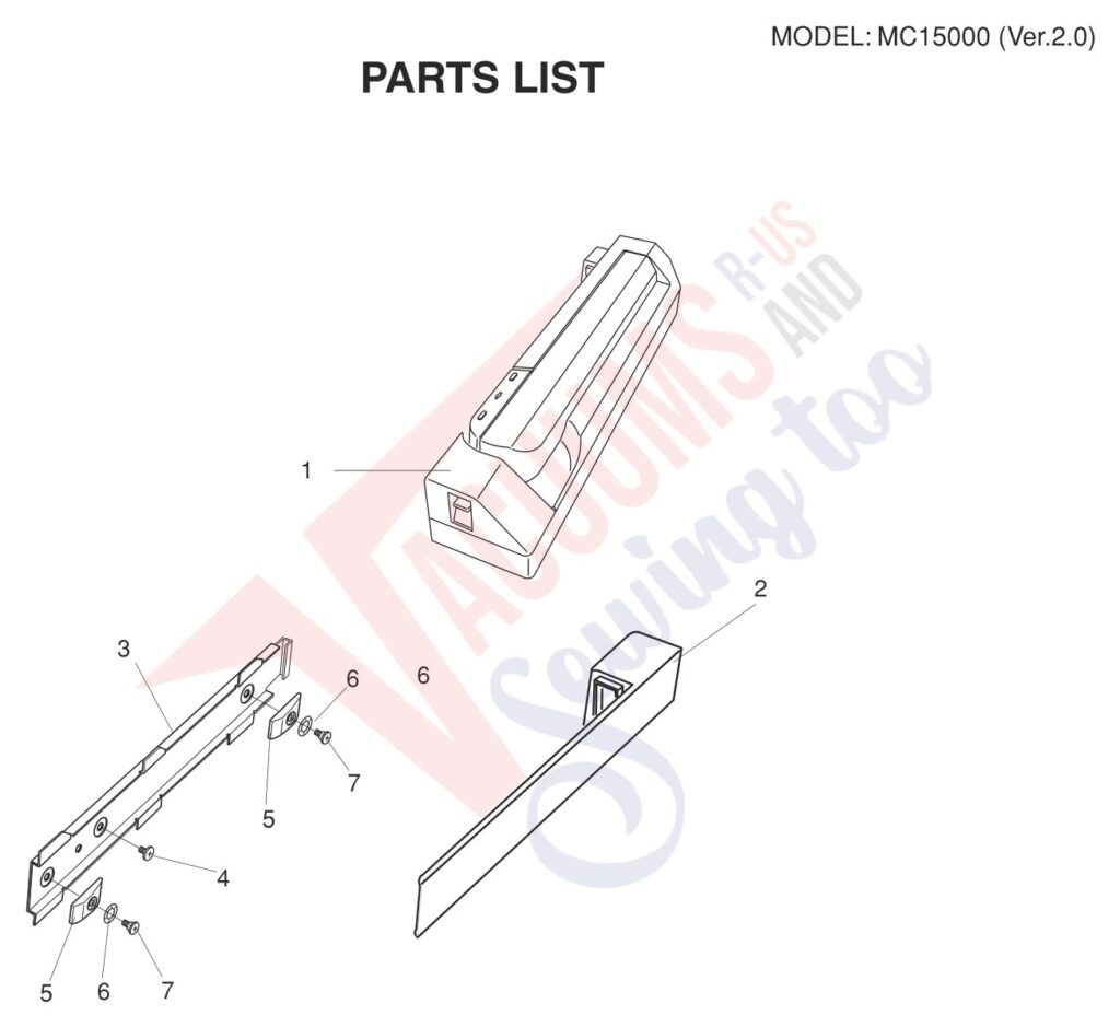 Janome 15000 V2 exploded schematic diagram (page 4)