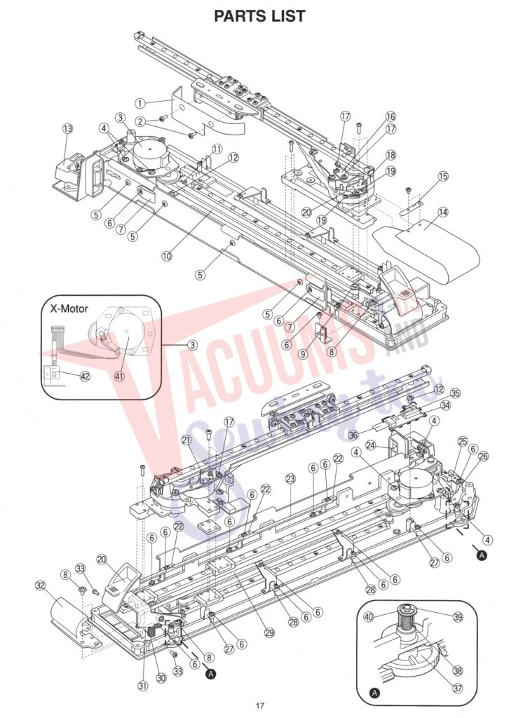 Janome 15000 V2 exploded schematic diagram (page 9)