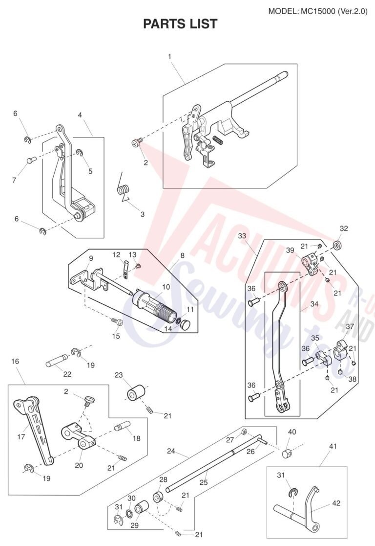 Janome 15000 V2 schematic page 13 preview