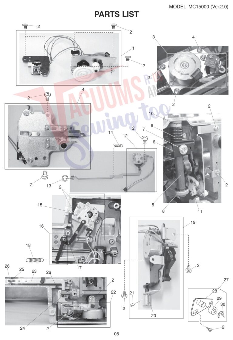 Janome 15000 V2 schematic page 16 preview