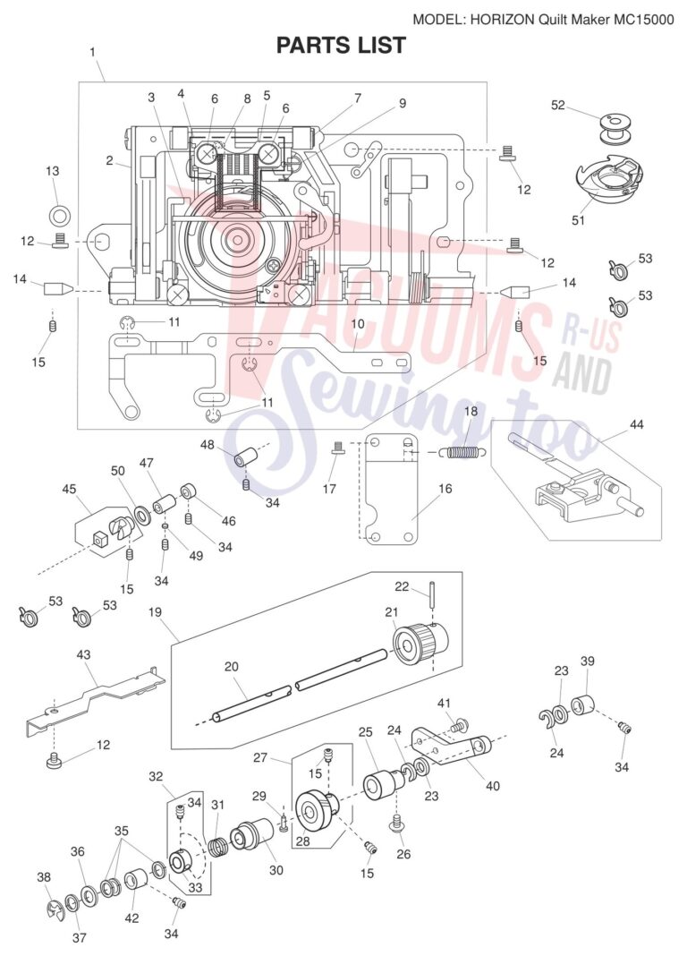 Janome 15000 V3 schematic page 2 preview