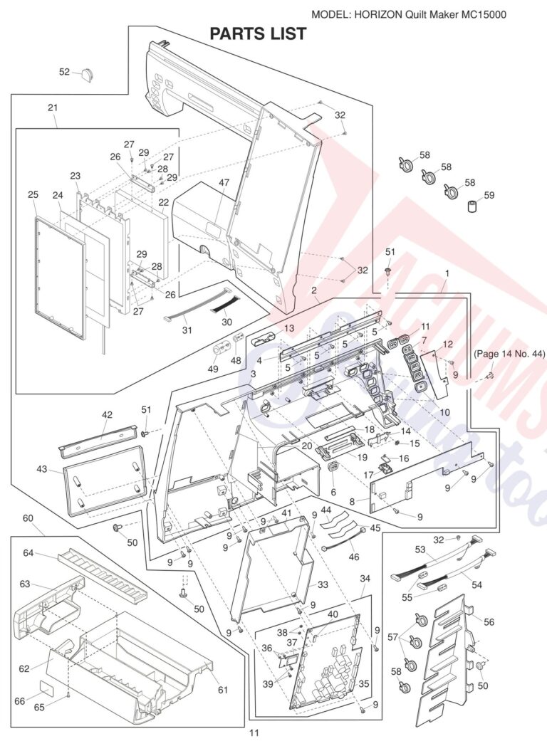 Janome 15000 V3 schematic page 3 preview