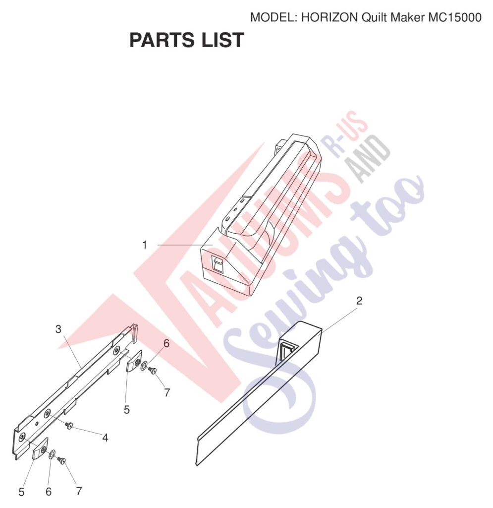 Janome 15000 V3 exploded schematic diagram (page 6)