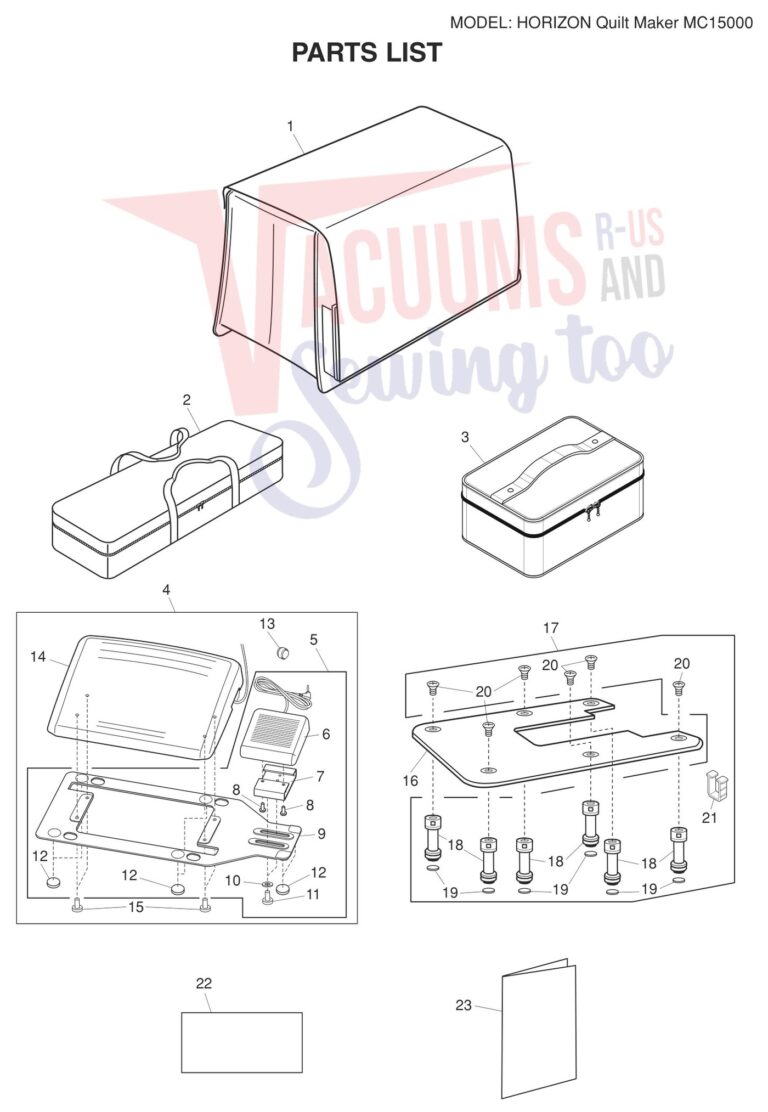 Janome 15000 V3 schematic page 11 preview