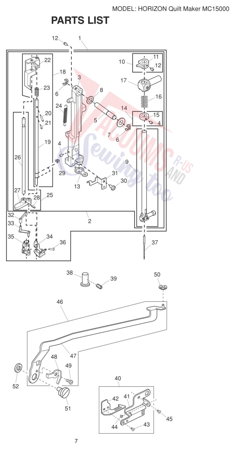 Janome 15000 V3 schematic page 17 preview