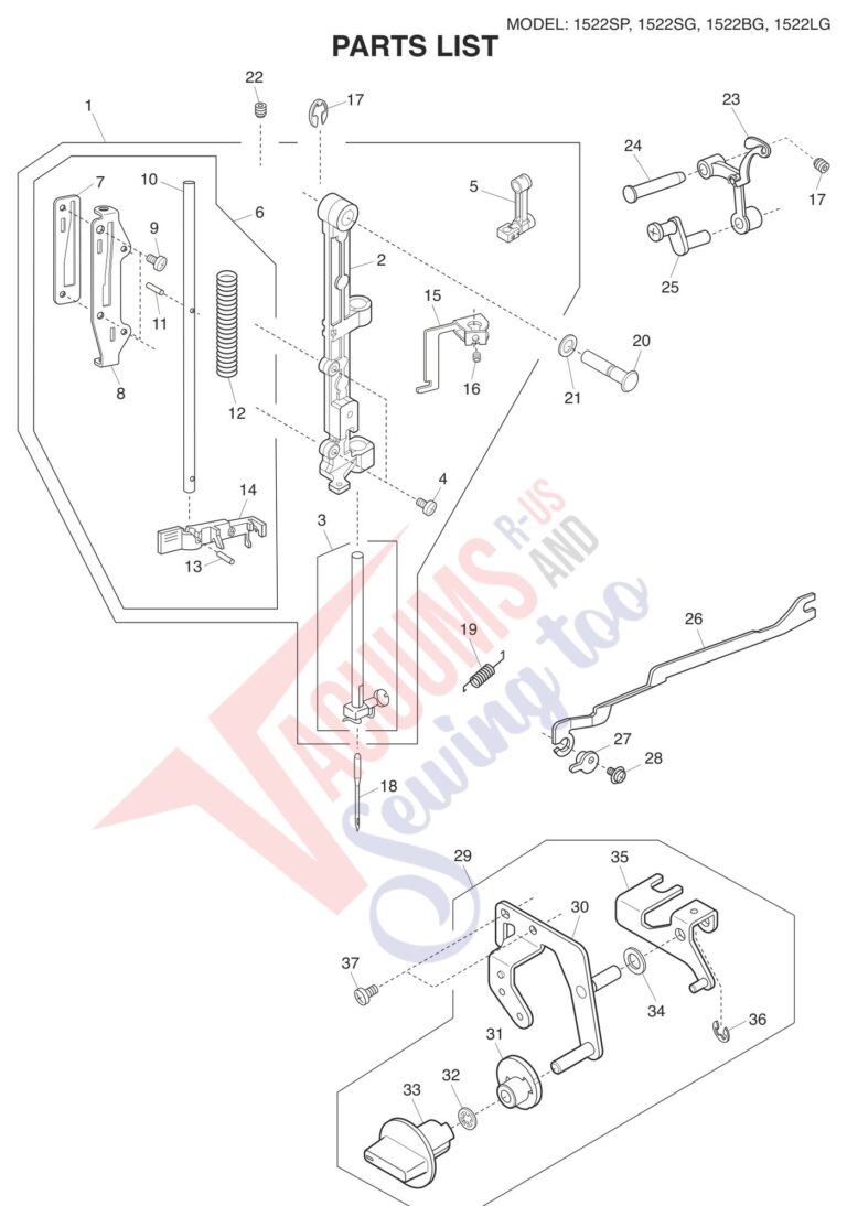 Janome 1522-BG schematic page 3 preview