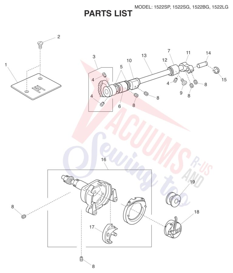 Janome 1522-BG schematic page 6 preview