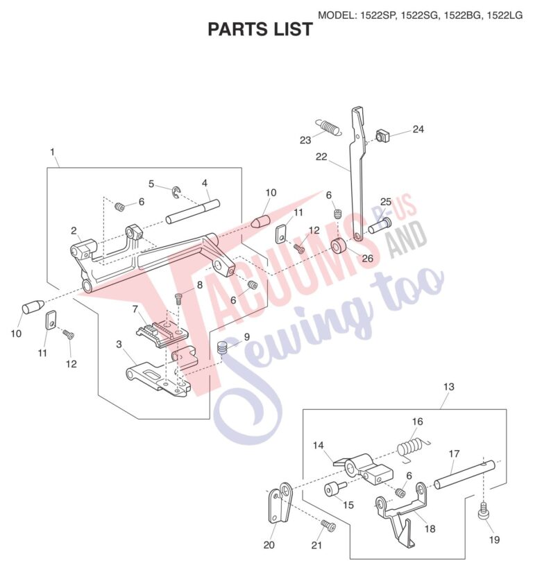 Janome 1522-BG schematic page 7 preview