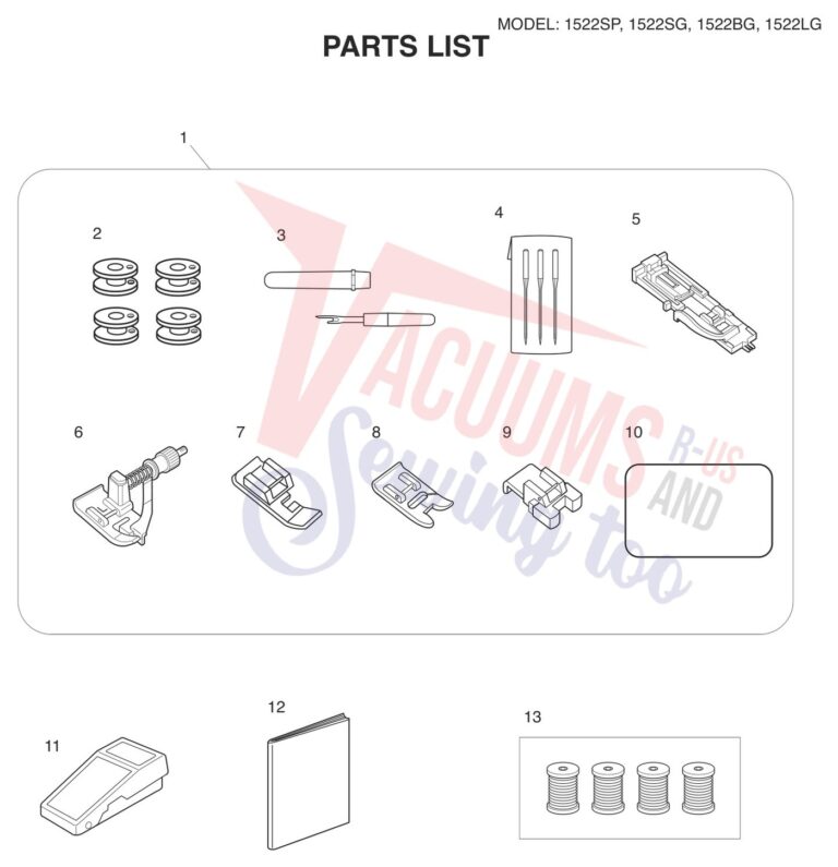 Janome 1522-BG schematic page 9 preview