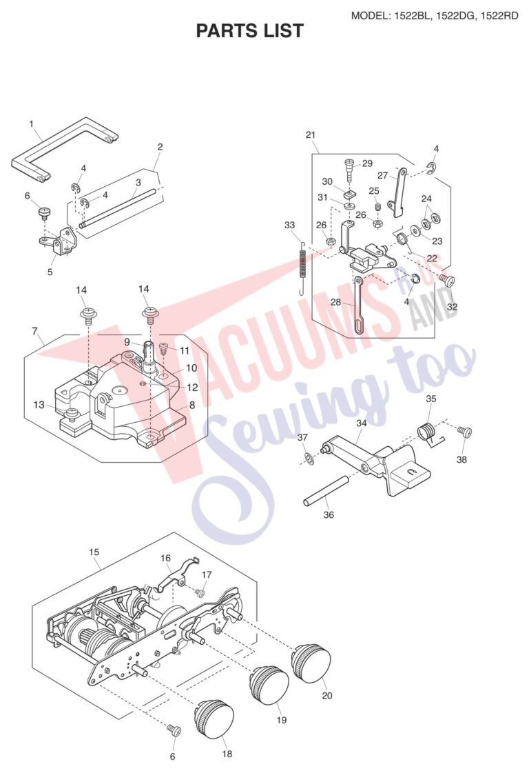 Janome 1522-BL schematic page 5 preview