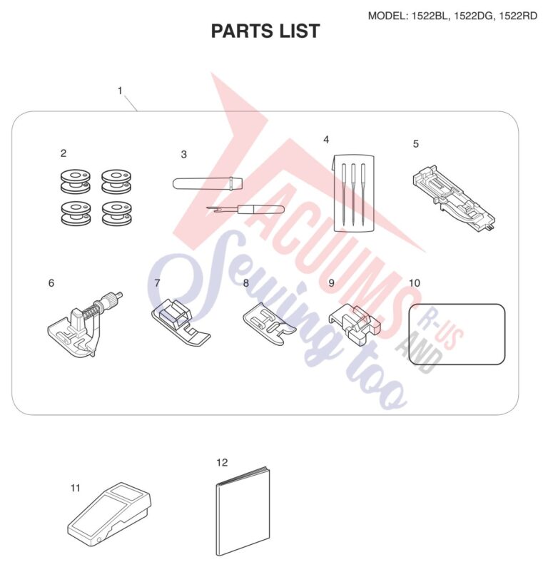 Janome 1522-BL schematic page 9 preview