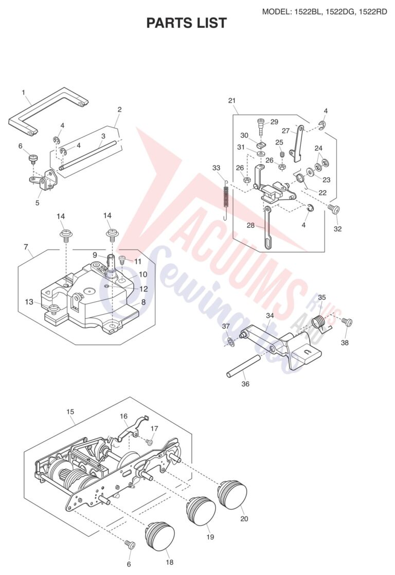 Janome 1522-DG schematic page 5 preview