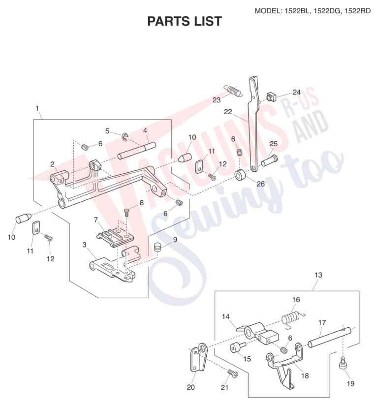 Janome 1522-DG schematic page 7 preview