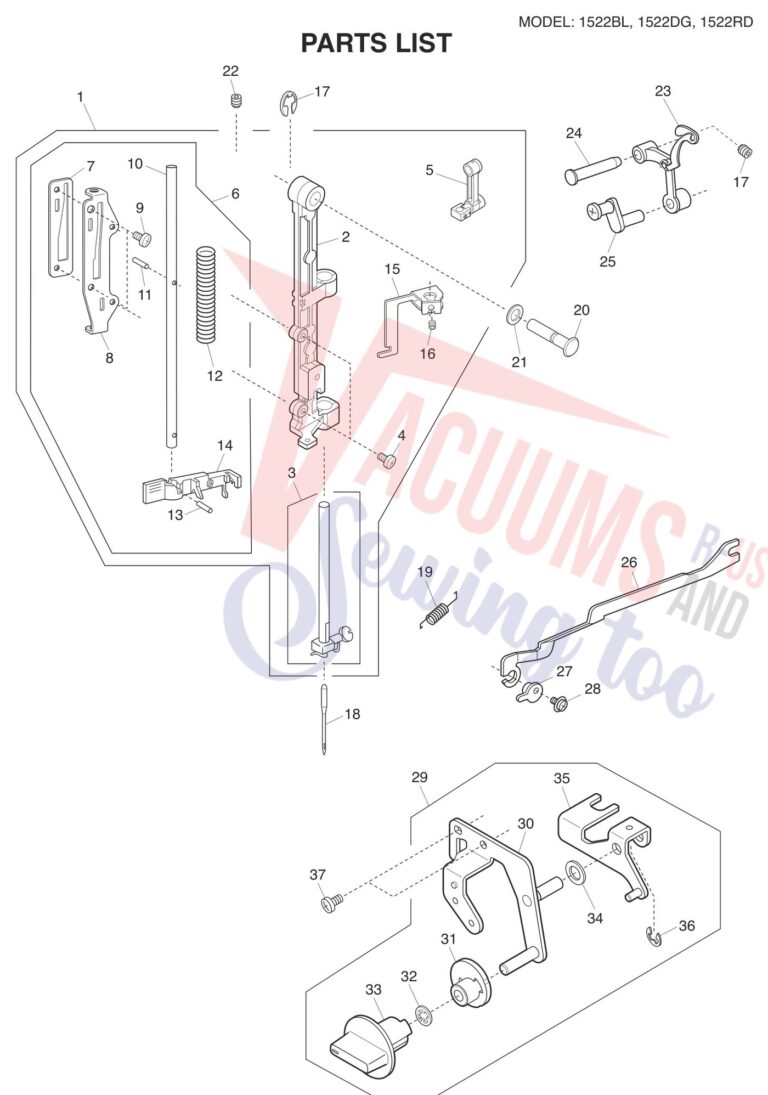 Janome 1522-RD schematic page 3 preview
