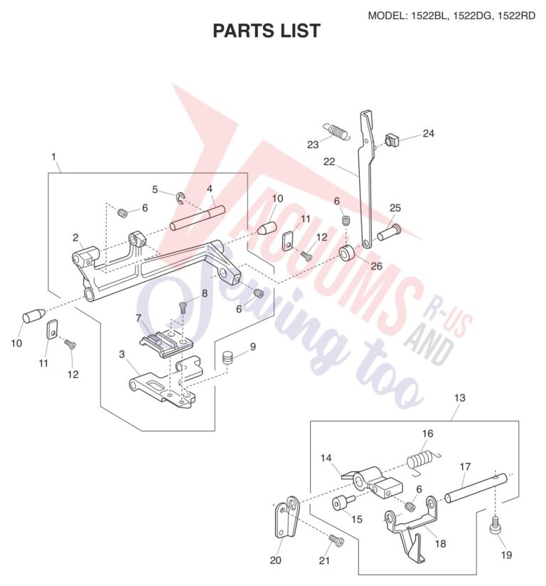Janome 1522-RD schematic page 7 preview