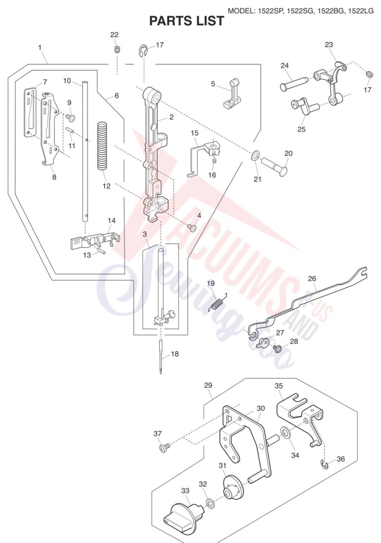 Janome 1522-SG schematic page 3 preview