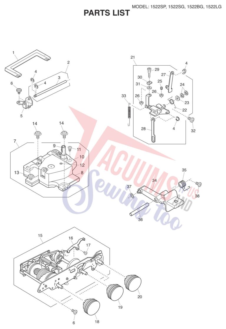 Janome 1522-SG schematic page 5 preview