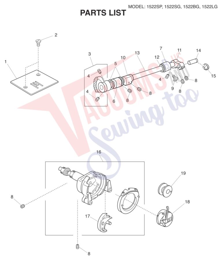 Janome 1522-SG schematic page 6 preview