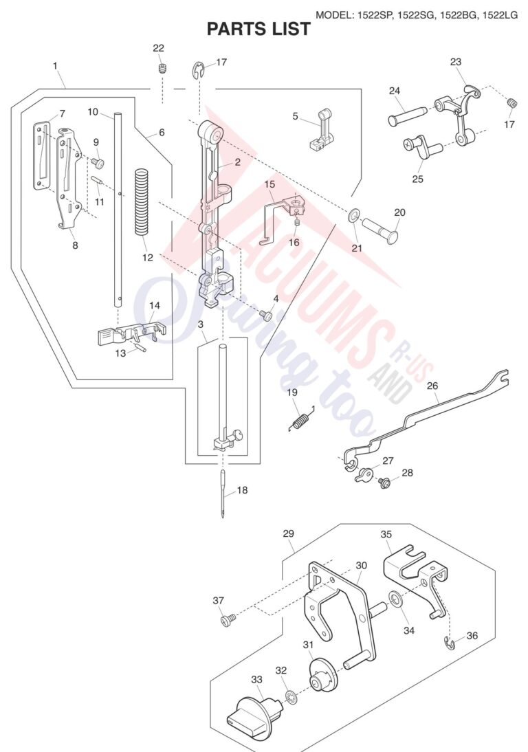 Janome 1522-SP schematic page 3 preview