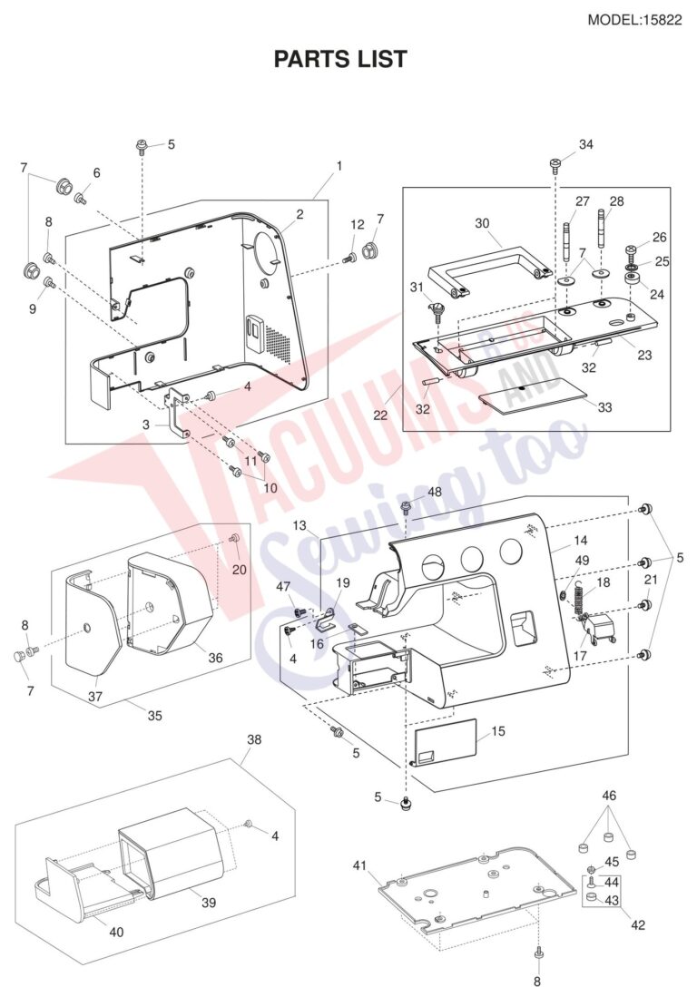 Janome 15822 schematic page 1 preview