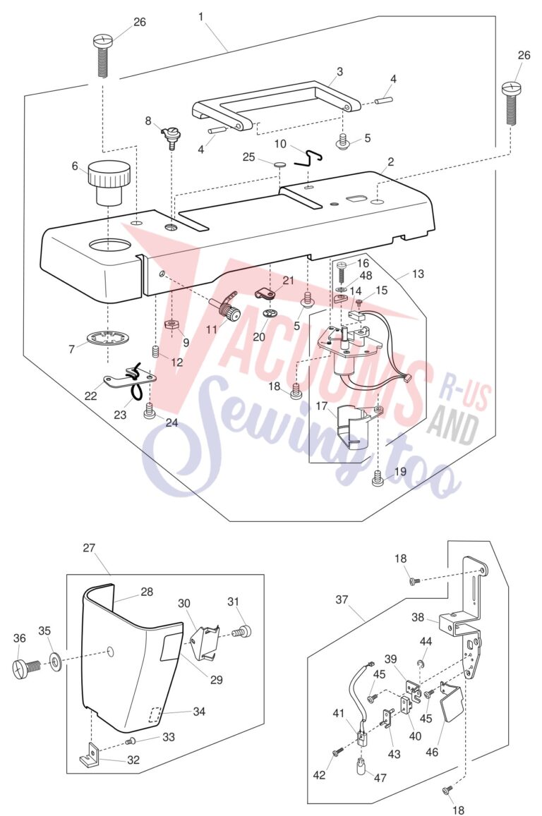 Janome 1600P schematic page 1 preview
