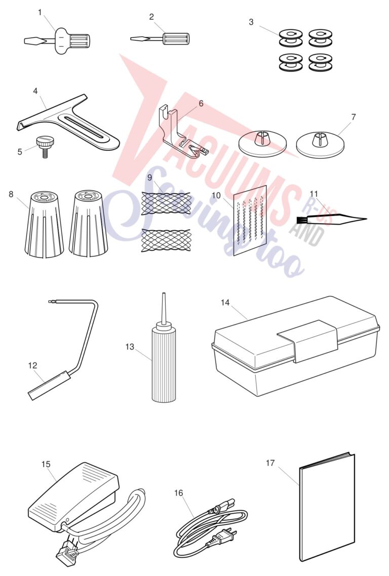 Janome 1600P schematic page 2 preview