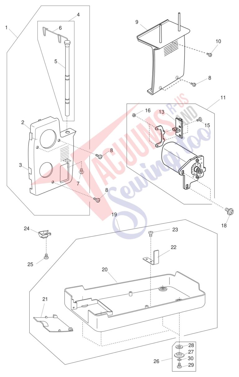 Janome 1600P schematic page 3 preview