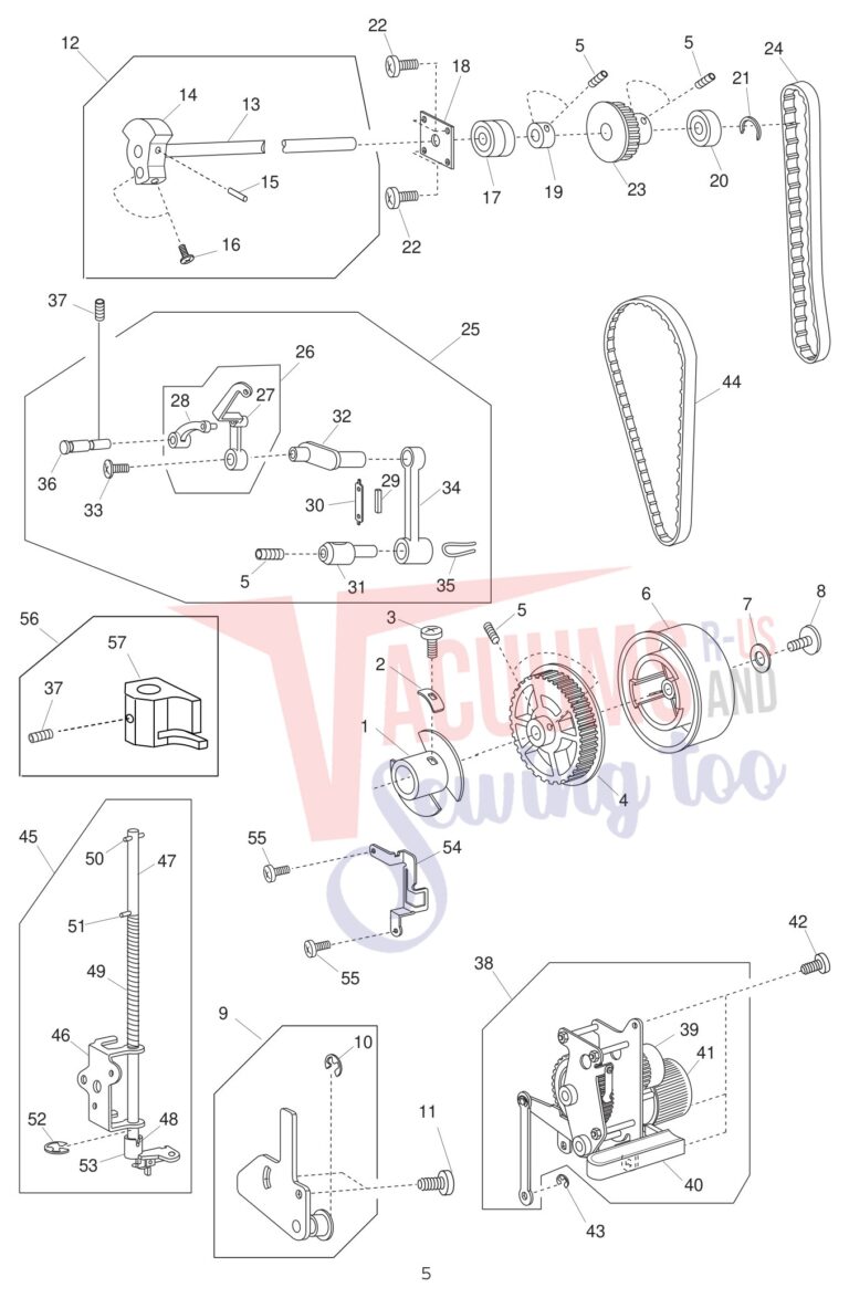 Janome 1600P schematic page 6 preview
