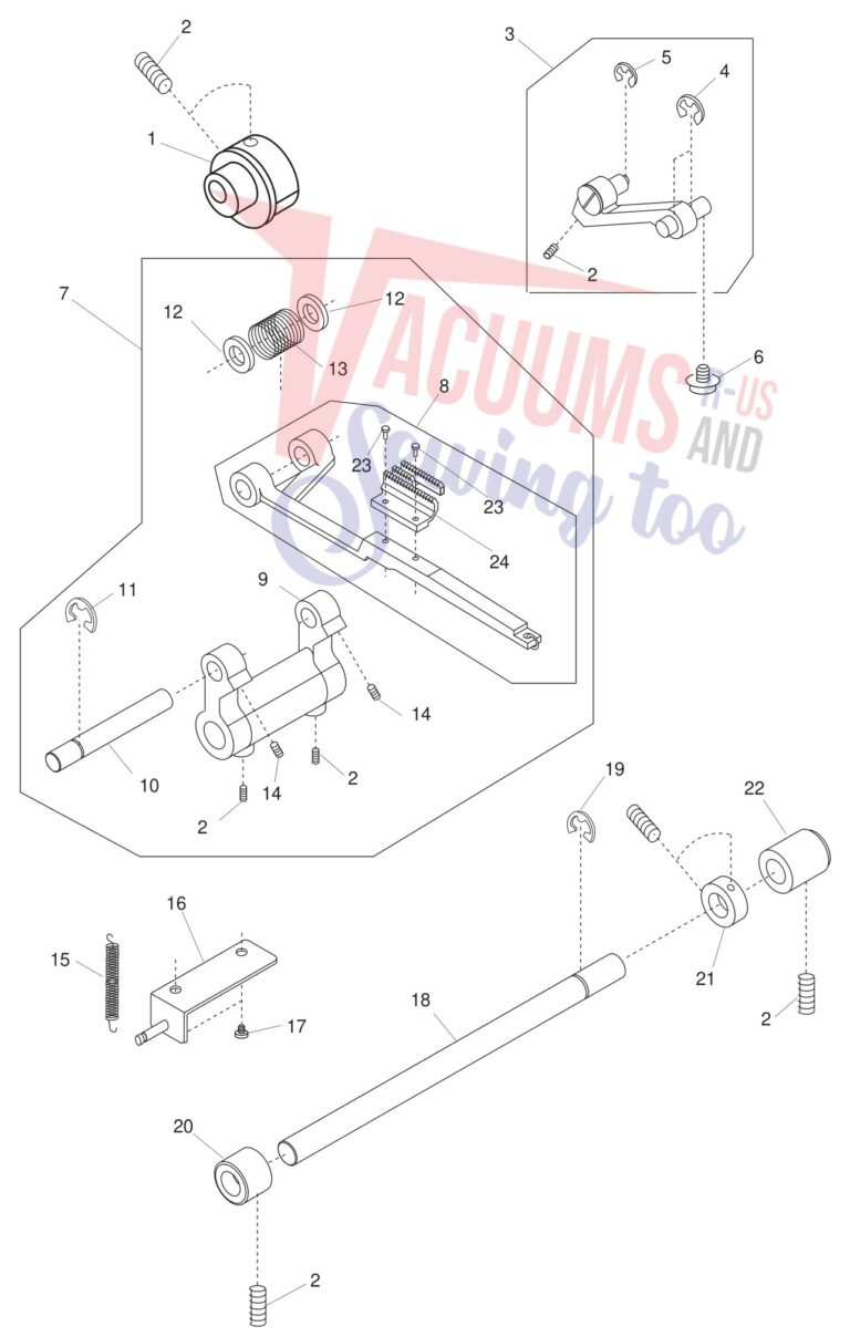 Janome 1600P schematic page 8 preview