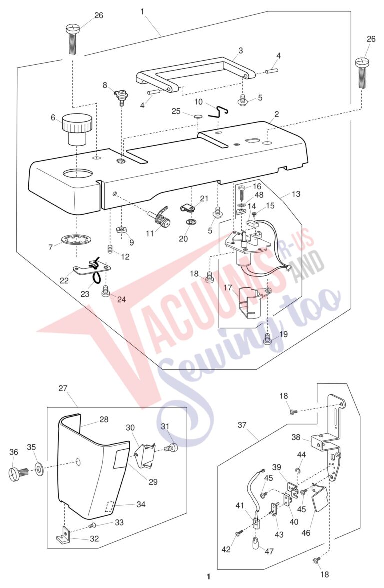 Janome 1600P-DB schematic page 1 preview