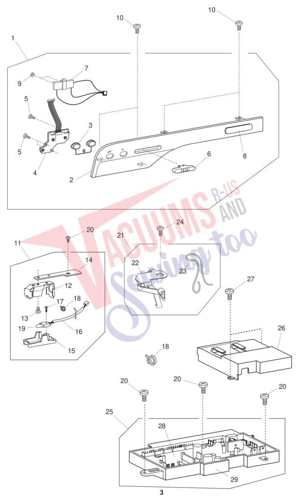 Janome 1600P-DB exploded schematic diagram (page 4)