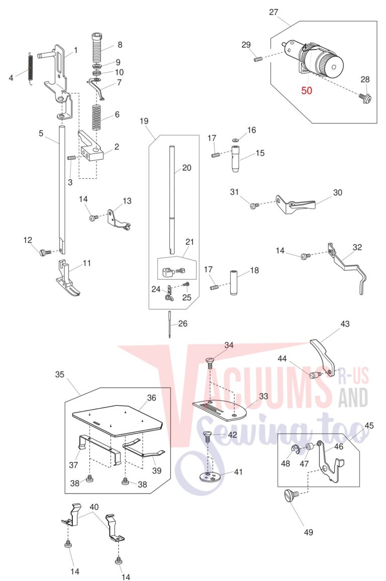 Janome 1600P-DB schematic page 5 preview