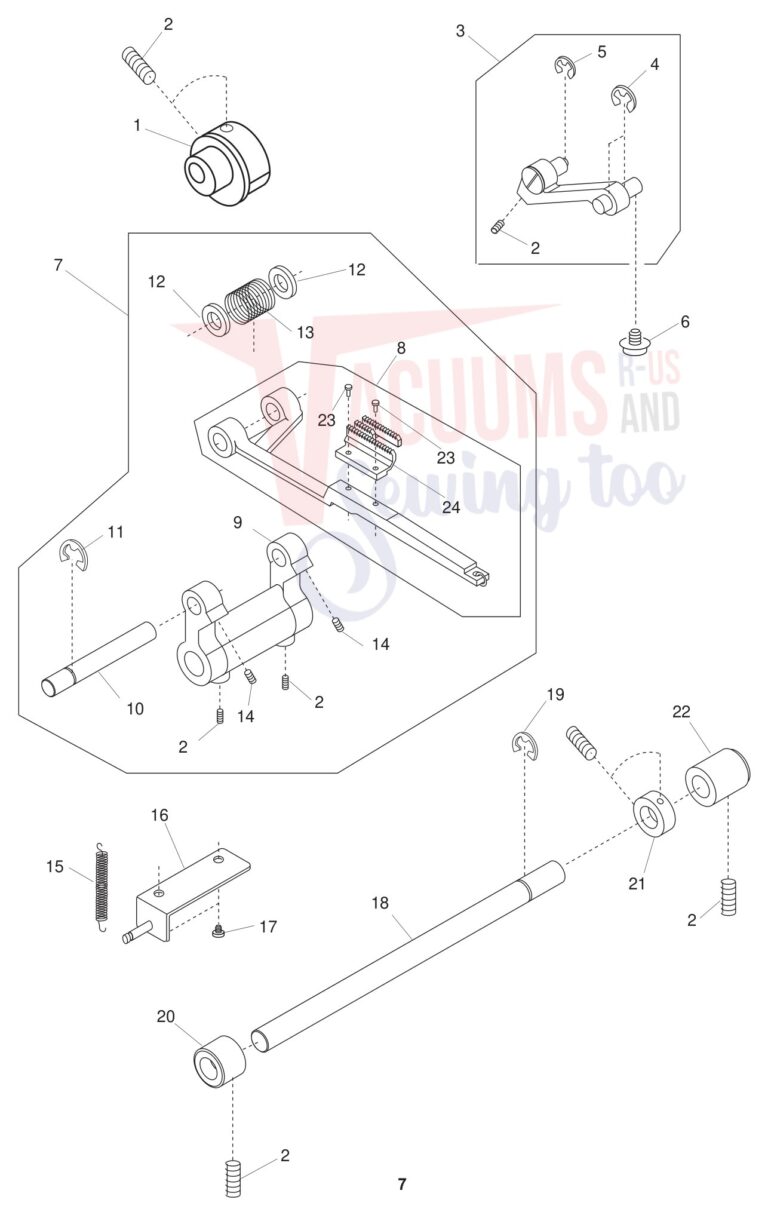 Janome 1600P-DB schematic page 8 preview