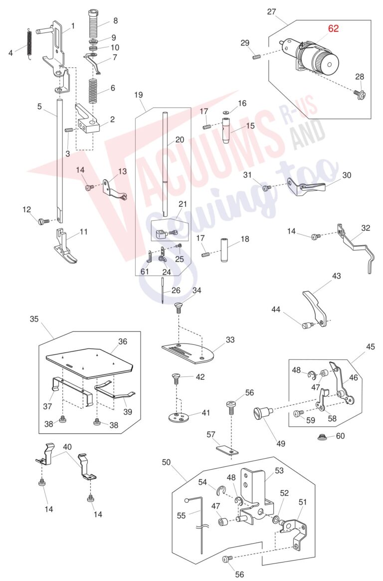 Janome 1600P-DBX schematic page 5 preview