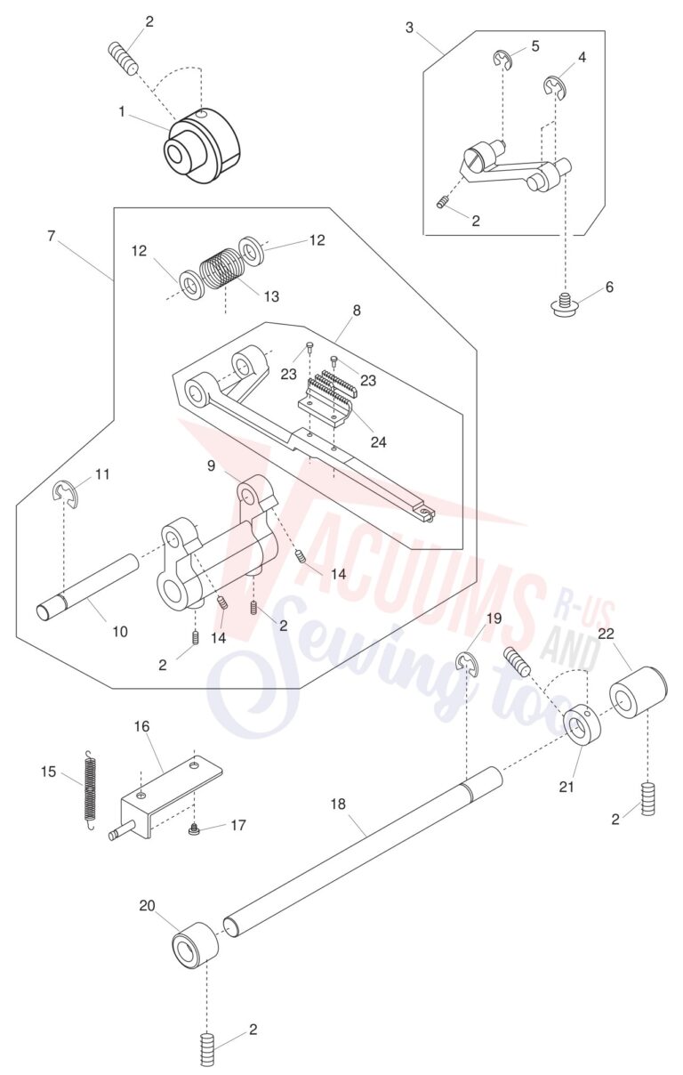Janome 1600P-DBX schematic page 8 preview