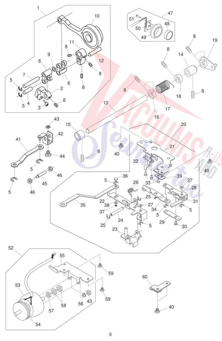 Janome 1600P-DBX schematic page 9 preview