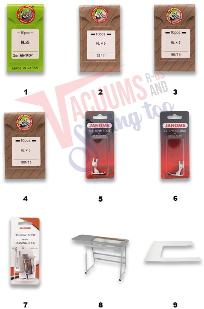 Janome 1600P-QC exploded schematic diagram (page 5)