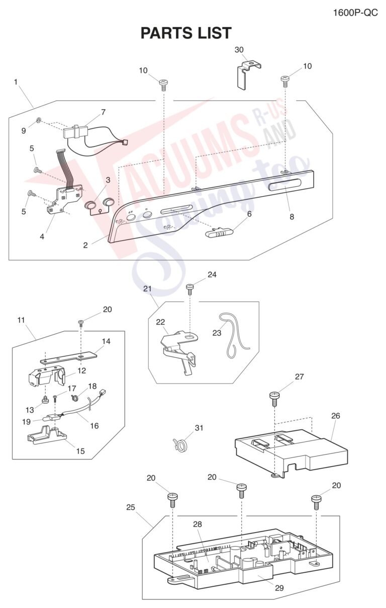 Janome 1600P-QC schematic page 8 preview
