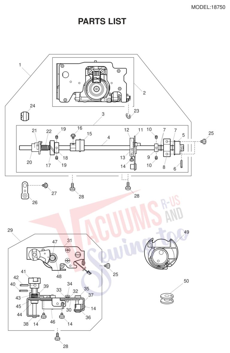 Janome 18750 schematic page 3 preview