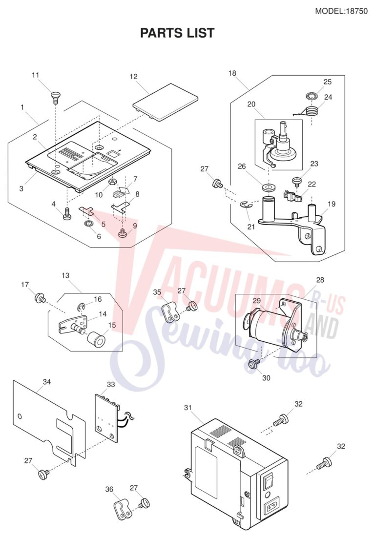 Janome 18750 schematic page 4 preview