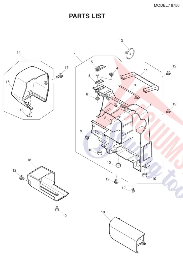 Janome 18750 schematic page 5 preview