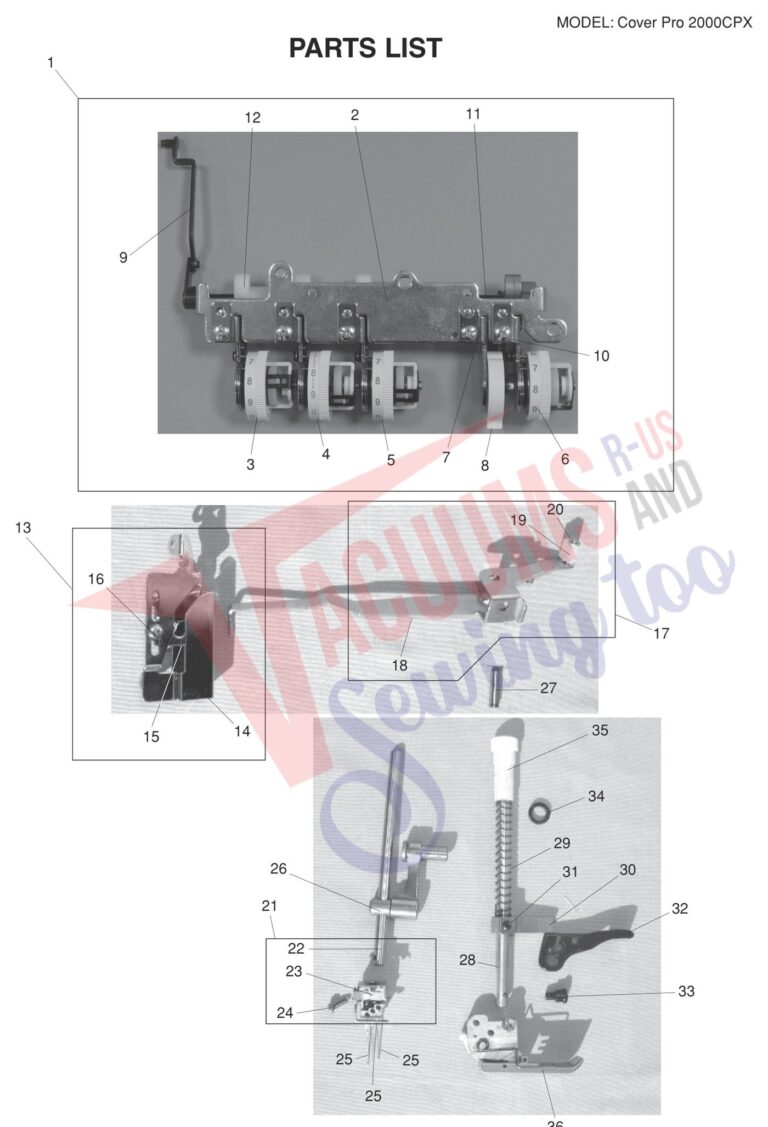 Janome 2000CPX schematic page 4 preview