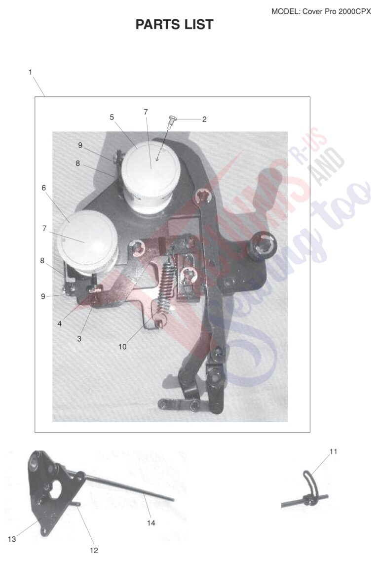 Janome 2000CPX schematic page 6 preview