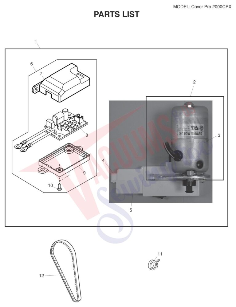 Janome 2000CPX schematic page 8 preview