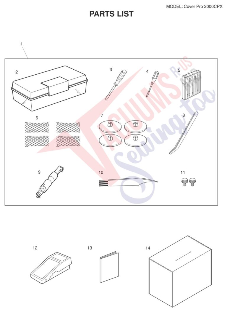 Janome 2000CPX schematic page 9 preview