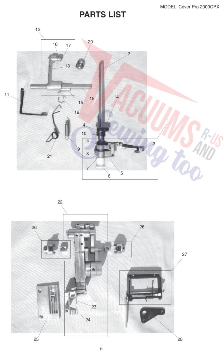 Janome 2000CPX V2 schematic page 5 preview