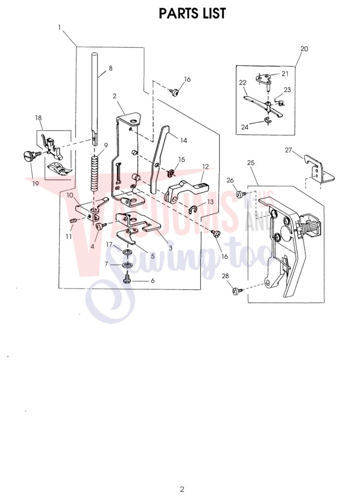 Bissell 2003 exploded schematic diagram (page 2)