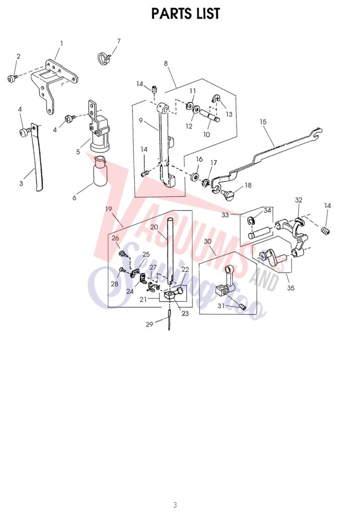 Bissell 2003 exploded schematic diagram (page 3)