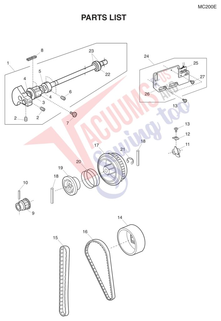 Janome 200E exploded schematic diagram (page 4)